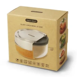 Lunchbox / Glas Lunch Bowl 750 ml SLATE, schiefergrau