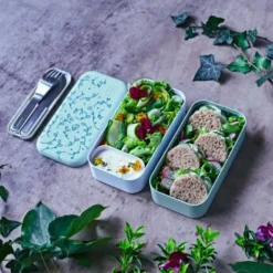 Lunchbox MB ORIGINAL Bento Box, natural blau