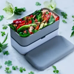 Lunchbox MB ORIGINAL Bento Box, Plume – Brotdose mit Motiv Feder