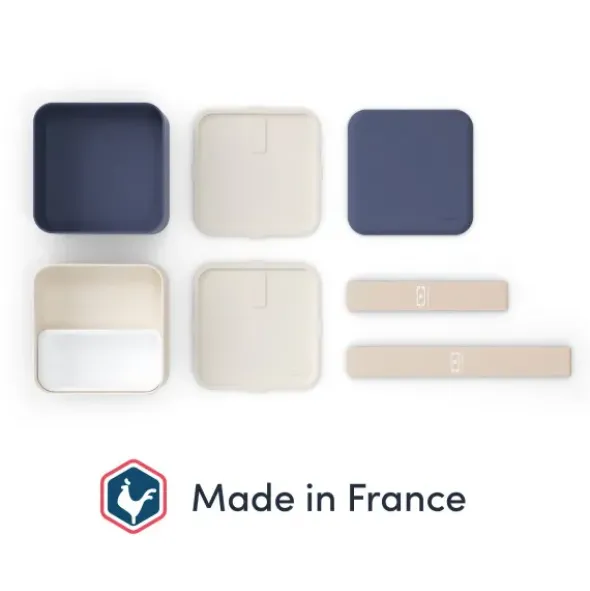 Lunchbox MB SQUARE Bento Box, natural blau