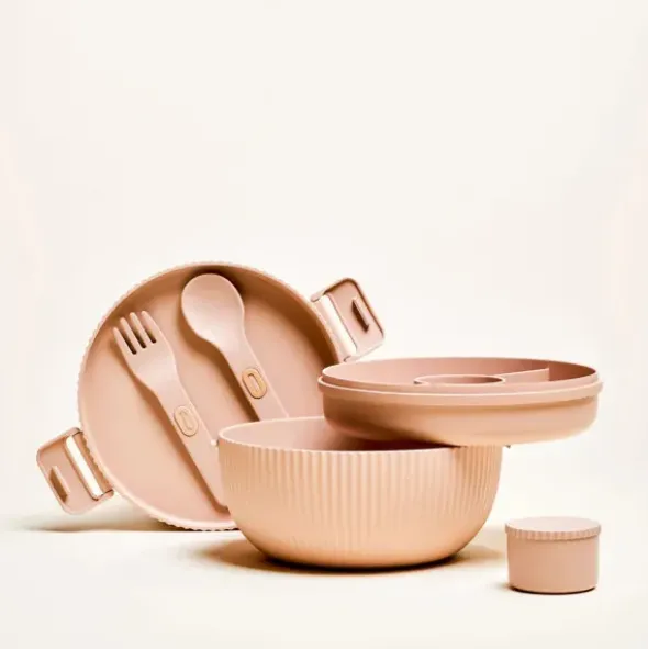Lunchbox mit Besteck SALAD DELUXE BOWL, dark grey