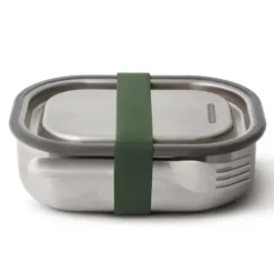 Lunchbox mit Gabel 0,6 l Edelstahl, olive