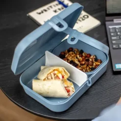Lunchbox PASCAL S blau - ORGANIC bio-circular