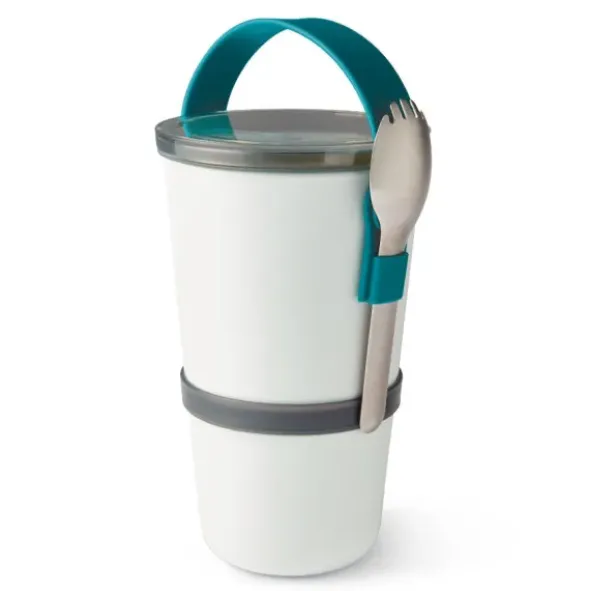 Lunchpot ORIGINAL mit Göffel 600 + 300 ml ocean, petrol