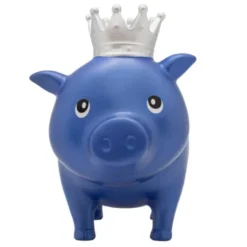 Lustige Sparschweine BIGGYS - Krone, blue diamond