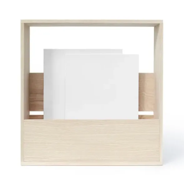 Magazin Box aus Holz – Zeitschriftenhalter & Zeitungsständer