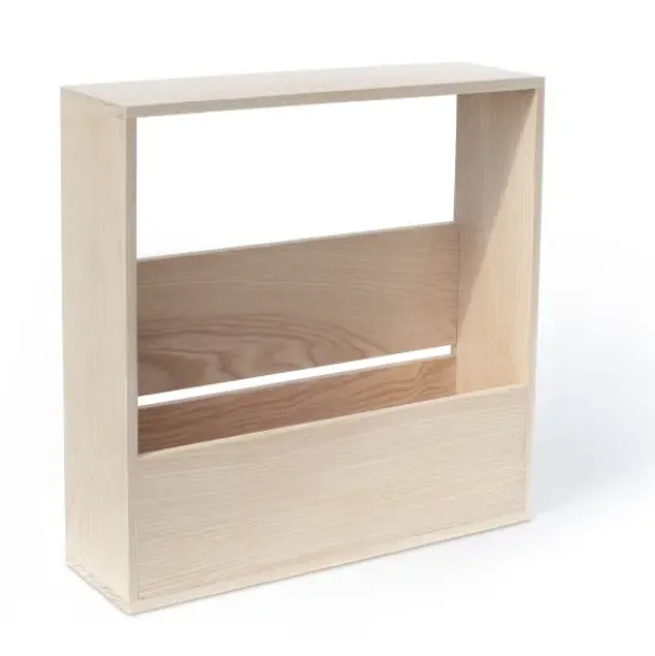 Magazin Box aus Holz – Zeitschriftenhalter & Zeitungsständer