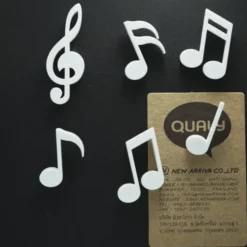 Magnete Musiknoten MEMODY MAGNETS 6er-Set weiß