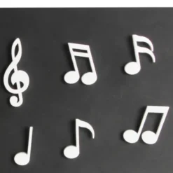 Magnete Musiknoten MEMODY MAGNETS 6er-Set weiß