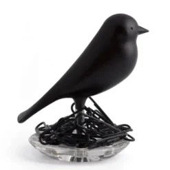 Magnethalter / Büroklammernhalter Nest Sparrow schwarz