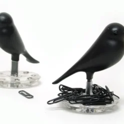 Magnethalter / Büroklammernhalter Nest Sparrow schwarz