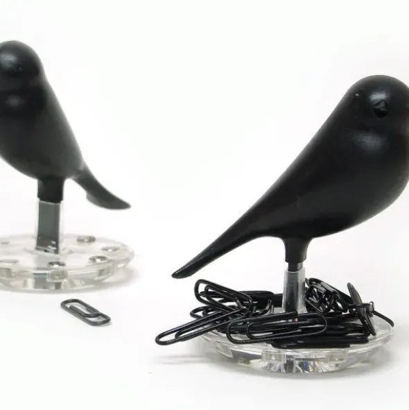 Magnethalter / Büroklammernhalter Nest Sparrow schwarz
