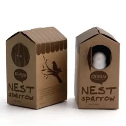 Magnethalter / Büroklammernhalter Nest Sparrow pink