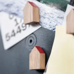 Magnethäuschen HOLD ME 2er-Set – Haus Holzmagnete aus Eichenholz