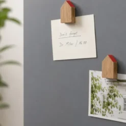 Magnethäuschen HOLD ME 2er-Set – Haus Holzmagnete aus Eichenholz