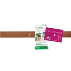 Magnetische Holzleiste mit 5 Magneten, Birnenholz geölt 60 cm