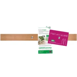 Magnetische Holzleiste mit 5 Magneten, Kirschholz geölt 60 cm