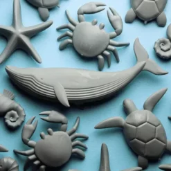 Magnet Schildkröte aus recycelten Plastikflaschen - Sea Turtle grau