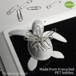 Magnet Schildkröte aus recycelten Plastikflaschen - Sea Turtle grau