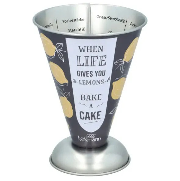 Messbecher grau mit Skalierung 250 ml - lemon, bake a cake