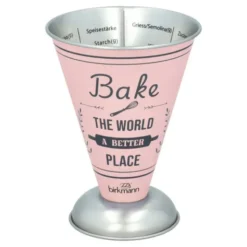 Messbecher rosa mit Skalierung 250 ml - bake the world