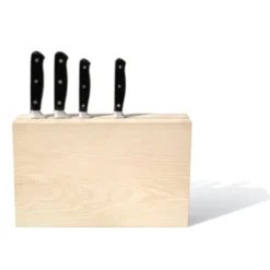 Messerblock Holz freistehend – Timber Twin aus Eschenholz