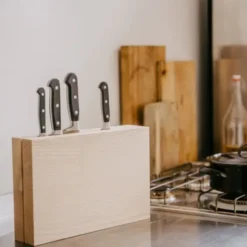 Messerblock Holz freistehend – Timber Twin aus Eschenholz