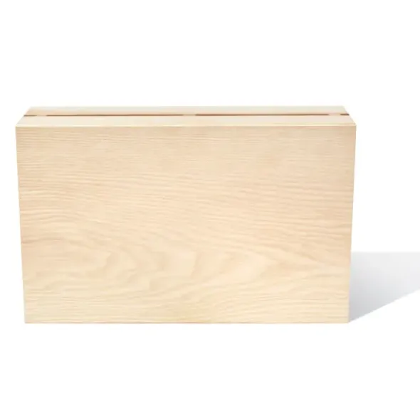 Messerblock Holz freistehend – Timber Twin aus Eschenholz