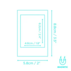 Mini Bilderrahmen 6er-Set magnetisch - schwarz, weiß