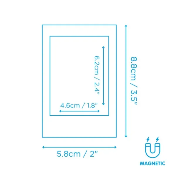 Mini Bilderrahmen 6er-Set magnetisch - Rainbow