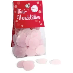 Mini-Herzblätter aus Esspapier