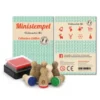 Mini Holzstempel Weihnachten Mix, 8 Stempel + Stempelkissen