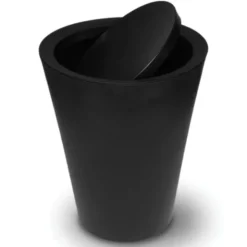 Mini-Mülleimer / Tischeimer Flip Bin schwarz