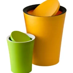 Mini-Mülleimer / Tischeimer Flip Bin schwarz