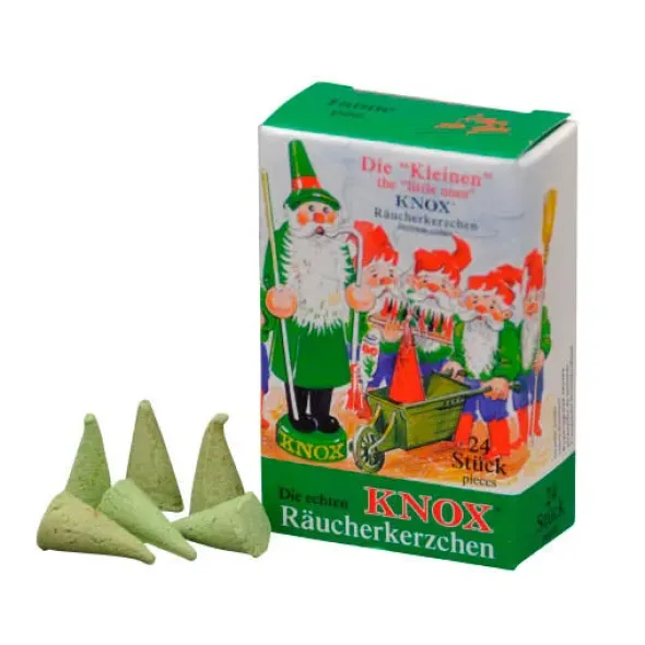 Mini Räucherkerzen TANNE, 24 Räucherkegel Größe S