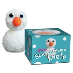 Mini Schneemann Knete