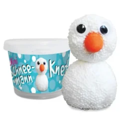Mini Schneemann Knete