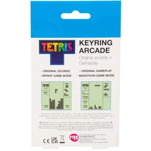 Mini Spielkonsole Tetris® Arcade mit Anhänger