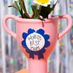 Minivase TROPHY 11,5 cm rosa – kleine Pokal Vase