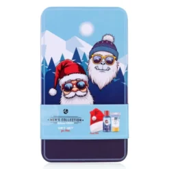 Männer Geschenkset Dose SANTA & YETI – Duschgel, Aftershave & Weihnachtsmütze