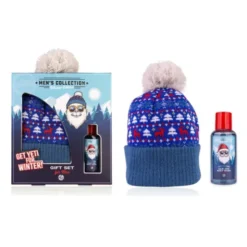 Männer Geschenkset GET YETI FOR WINTER, Duschgel & Wintermütze XMAS