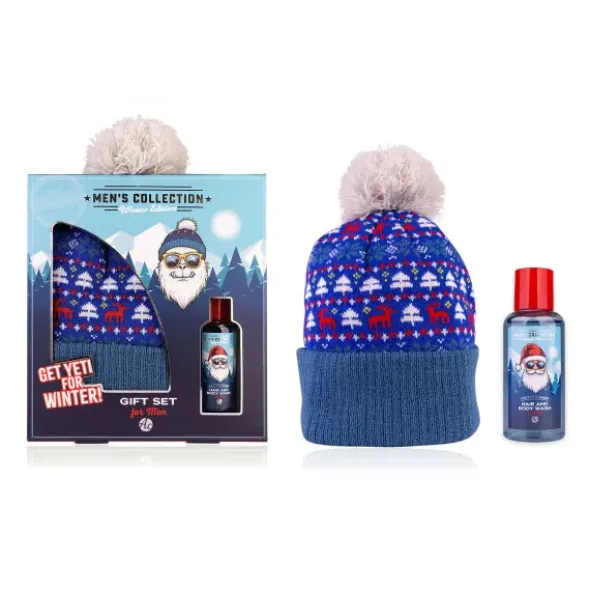 Männer Geschenkset GET YETI FOR WINTER, Duschgel & Wintermütze XMAS