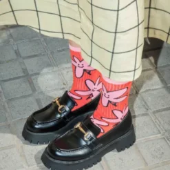 Motivsocken Blumen - Spruchsocken 