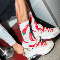 Motivsocken Chili - Spruchsocken "hot Stuff"