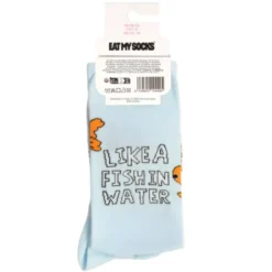 Motivsocken Goldfische - Spruchsocken "Like a fish in water"