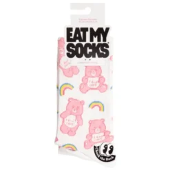 Motivsocken Regenbogen-Bären - Spruchsocken "I don´t care"