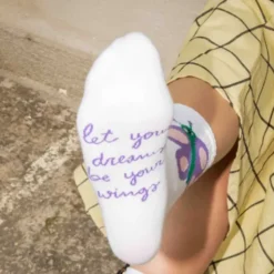 Motivsocken Schmetterling - Spruchsocken "let your dreams be your wings"