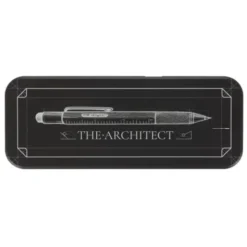 Multifunktionsstift The Architekt schwarz - Kugelschreiber mit Wasserwaage, Stylus, Bits & Lineal