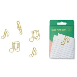Musiknoten Büroklammern, gold 5 Stück