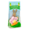 Naschbeutel Osterhasen Futter - Fruchtgummischnur & Marshmallowblume
